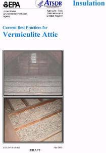 EPA page on Vermiculite-Asbestos best practices 2018 04 15 at InspectApedia.com