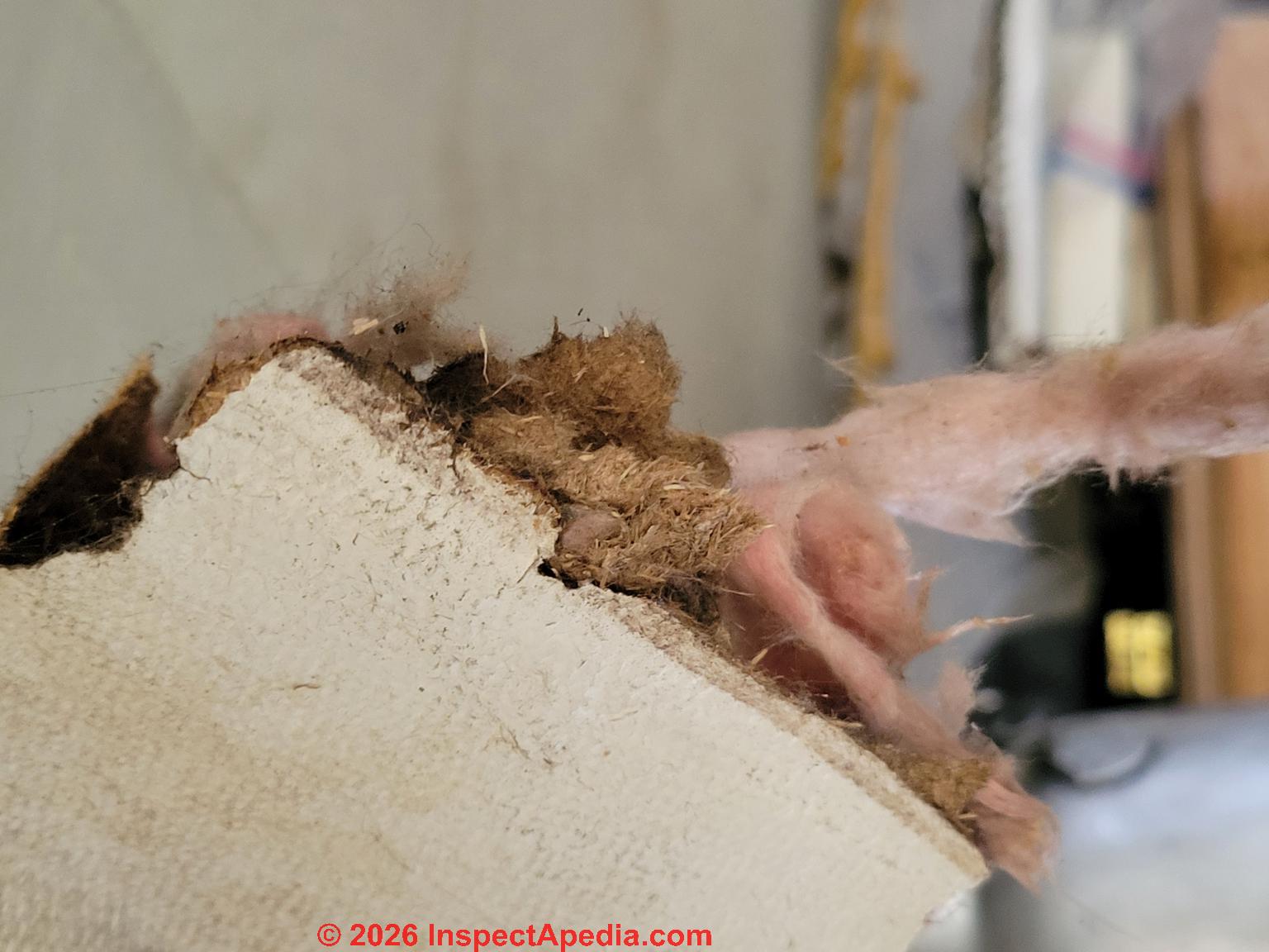 Walk in freezer ceiling insulating board (C) InspectApedia.com MikeA