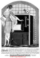 American Standard Radiator Corp  Advertisement from 1921 cited & discussed at InspectApedia.com