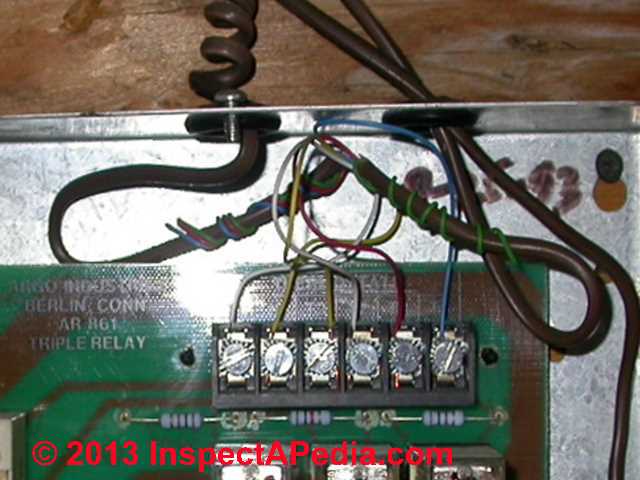 Room thermostat wiring diagrams for HVAC systems