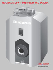 Buderus low temperature oil-fired heating boiler hosted at Bosch-climate.us cited & discussed at InspectApedia.com
