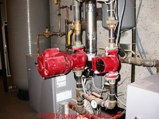 B&G Circulator pumps (C) Daniel Friedman at InspectApedia.com