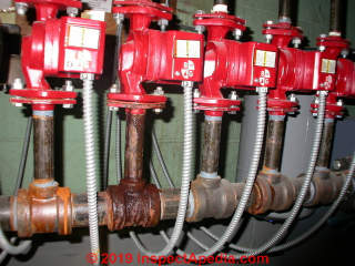 B&G Circulator pumps (C) Daniel Friedman at InspectApedia.com