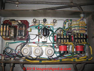Danfoss 57F Oil Burner Control parts and wiring (C) InspectApedia.com Matti Paaso