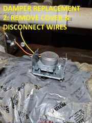 damper replacement ductwork zone actuator motor inspectapedia