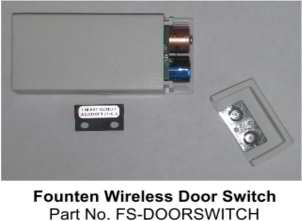Founten wireless door position switch sensor at InspectApedia.com