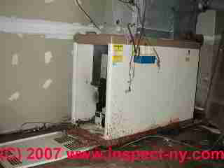 Older furnace subjected to flooding (C) Daniel Friedman