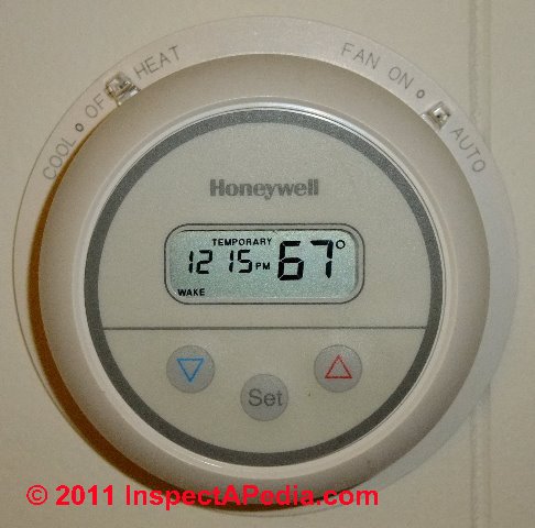 Wall Thermostat used to control room temperature for INOV8 waste