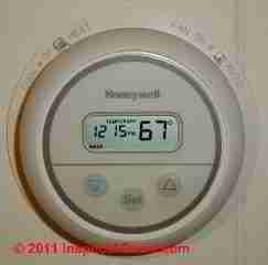 Honeywell digital room thermostat (C) Daniel Friedman