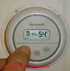 thermostat setback settings cooling honeywell hvac heating adjust buildings much inspectapedia heat