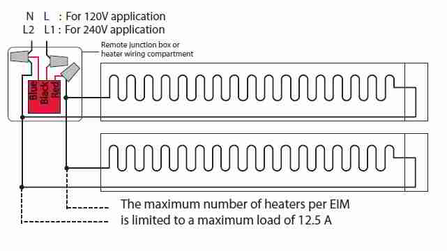 Line Voltage Thermostats for Heating & Cooling electric baseboard heater thermostat wiring diagram 