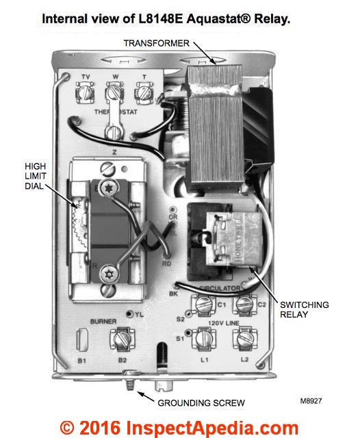 L8148 Aquastat Installation, Wiring & Setup L8148 & Manuals Honeywell