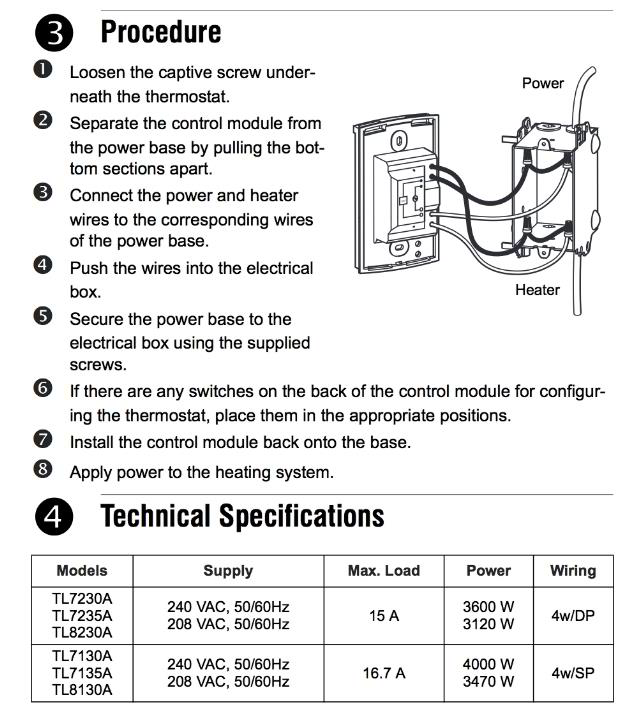 Honeywell Line Voltage Thermostat Wiring Diagram - Wiring Diagram Schemas