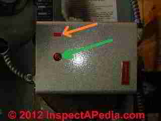 Honeywell R8182 Aquastat Reset © D Friedman at InspectApedia.com 