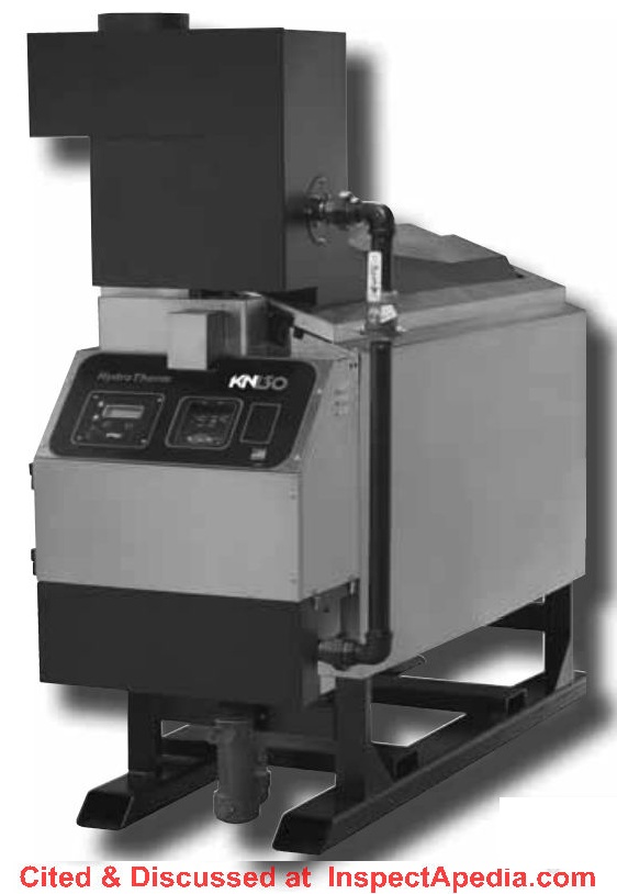 Hydrotherm KN-30 gas boiler cited & discussed at InspectApedia.com