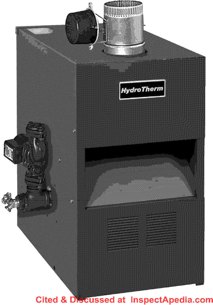 Hydrotherm HWX Gas Boiler at InspectApedia.com