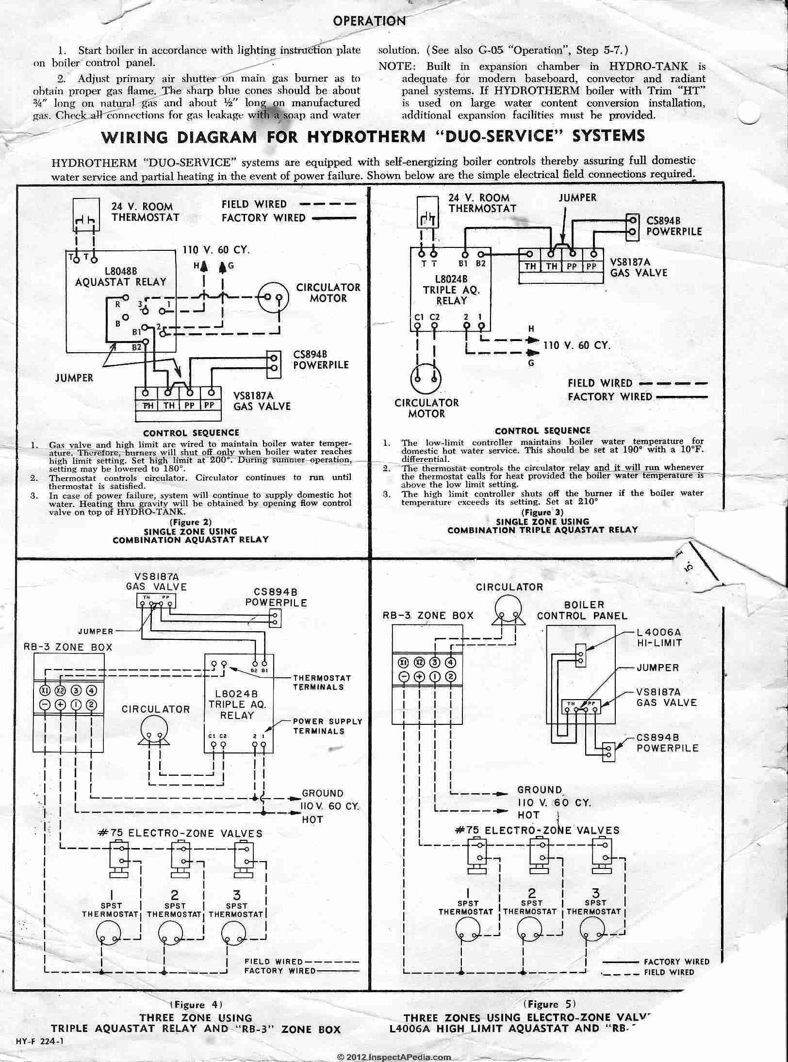 Heating Boiler Aquastat Control Diagnosis Troubleshooting Repair On Controls Like The Honeywell R8182d Combination Control Aquastat