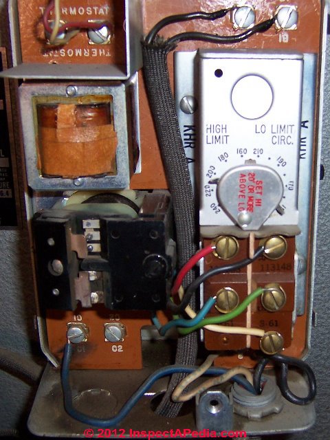Heat Won't Turn OFF: troubleshoot the room thermostat ... wiring a limit switch 