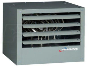 Modine electric unit heater, horizontal model cited & discussed at InspectApedia.com