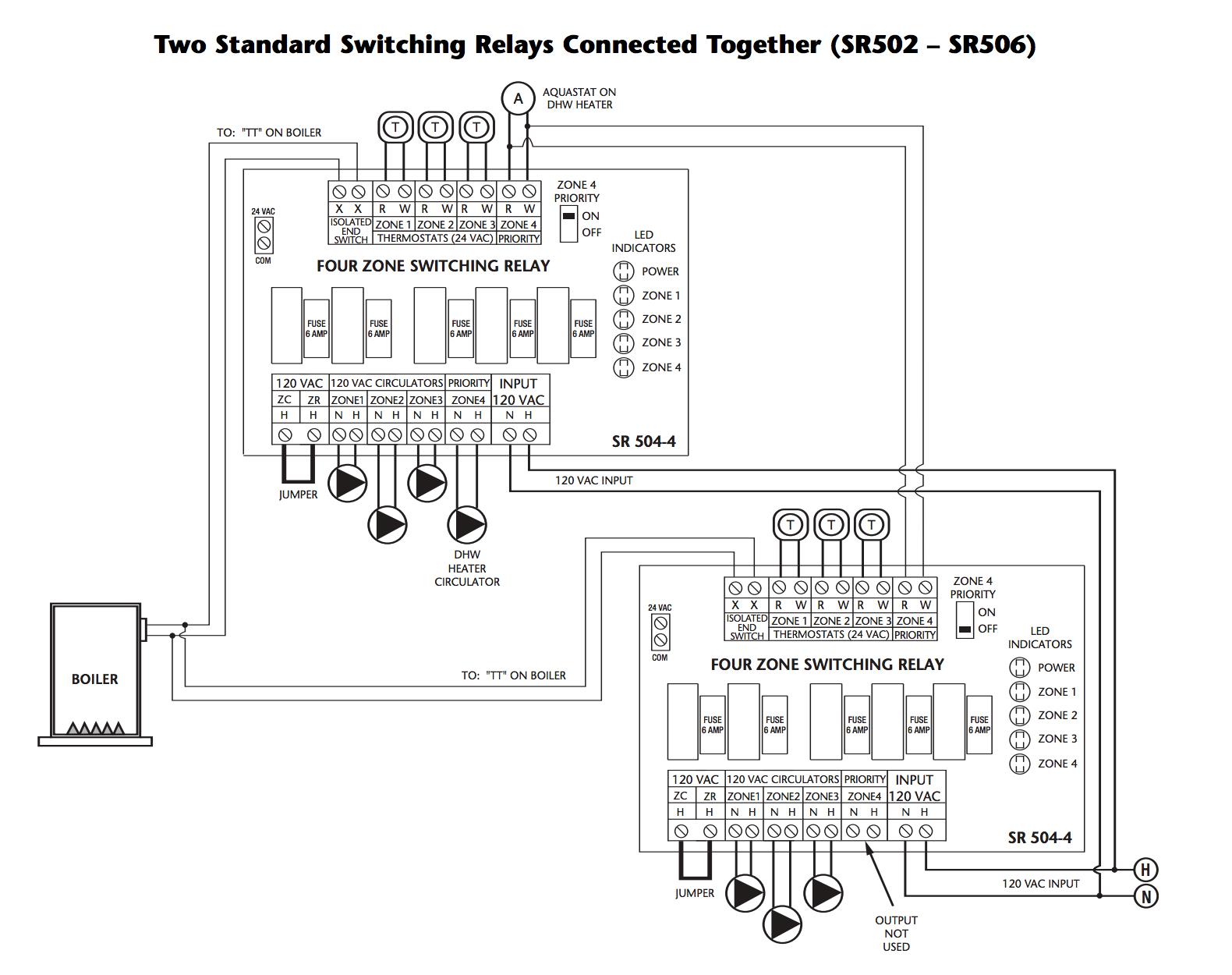 Honeywell 5 Wire Zone Valve Wiring Diagram from inspectapedia.com