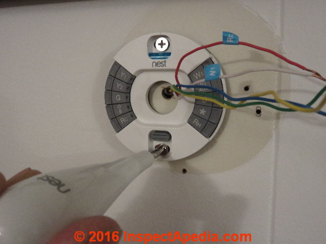 What Is The Star Stand For On The Nest Thermostat Wiring Diagram from inspectapedia.com