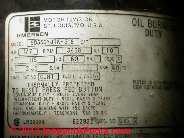 Condenser Fan Motor Hp Chart