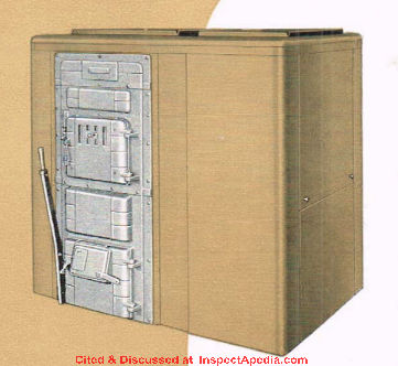 1950s Olsen Airco  Furnace, described by the companys product catalog as an 