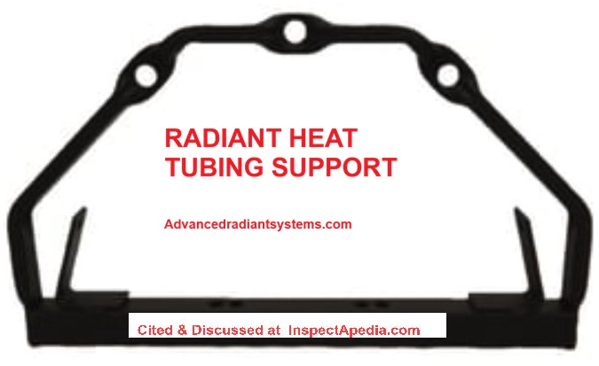 Advanced Radiant Systems Reflectors & Brackets cited & discussed at Inspectapedia.com