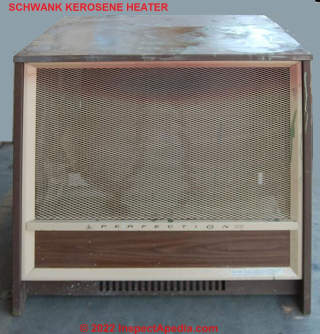 Schwank Perfection Kerosene heater (C) InspectApedia.com