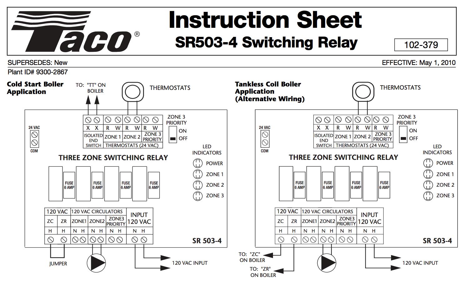 Wiring Diagram For Taco Zone Valve - Wiring Diagram Line