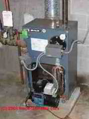 oil fired hydronic heating boiler (C) Daniel Friedman
