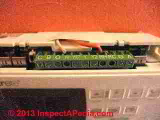 3M-22 Filtrete thermostat wiring terminal layout (C) Daniel Friedman