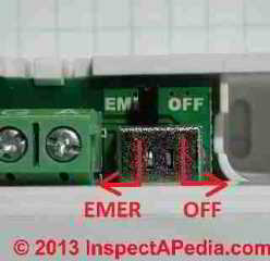 Emergency heat switch, 3M Filtrete thermostat (C) Daniel Friedman