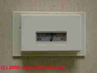Traditional wall thermostat
