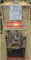 Trane gas furnace TUS060A936 made in 1987, DOE energy efficiency study 
