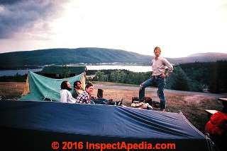 Cape Breton campsite 1974 (C) Daniel Friedman