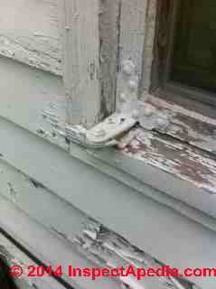 Obsolete windows, lead paint hazards at an older home (C) Daniel Friedman