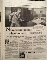 1927 Celotex Advertisement in Better Homes and Gardens (C) InspectApedia.com Joyce Rublack