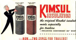 Kimsul insulation for trailers & mobile homes - cited & discussed at InspectApedia.com