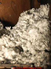 mineral wool insulation (C) InspectApedia.com Harrison