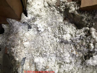 mineral wool insulation (C) InspectApedia.com Marc
