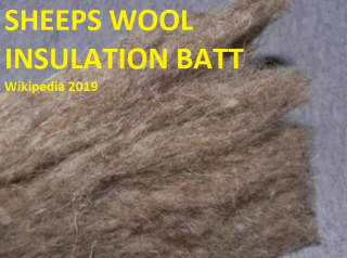 Sheep wool insulating batt - Wikipedia 2019