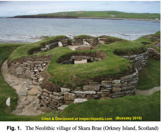 Skara-Brae-Orkney-Is-Bozsakys cited & discussed at InspectApedia.com