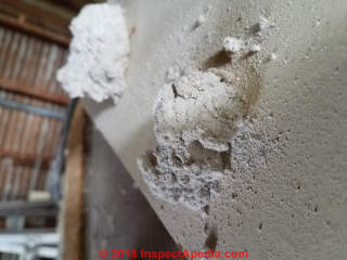 Soft plasterboard edge (C) InspectApedia.com Mike