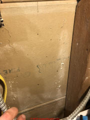 Bestwall gypsum board in a 1939 home (C) InspectApedia.com Nick