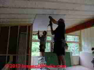 Drywall installatin, ceiling (C) D Friedman Eric Galow