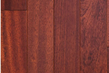 Brazilian cherry lamiated wood floor at InspectApedia.com