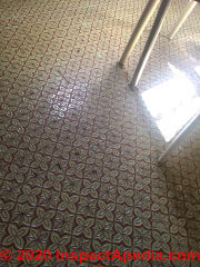 Ceramic floor tile in Italy - asbestos?(C) InspectApedia.com SF