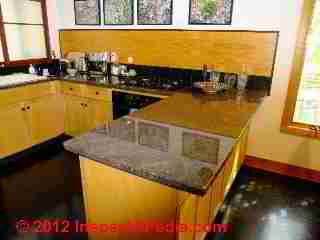 Marble countertop in a contemporary kitchen (C) Daniel Friedman]