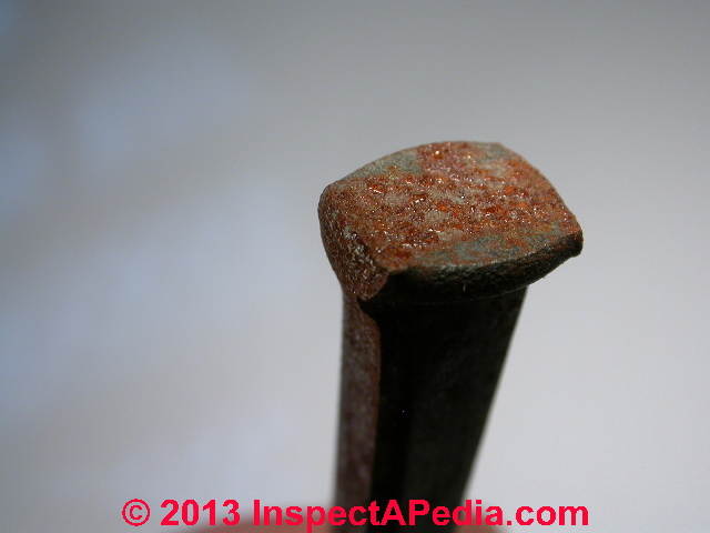 rusted iron nail